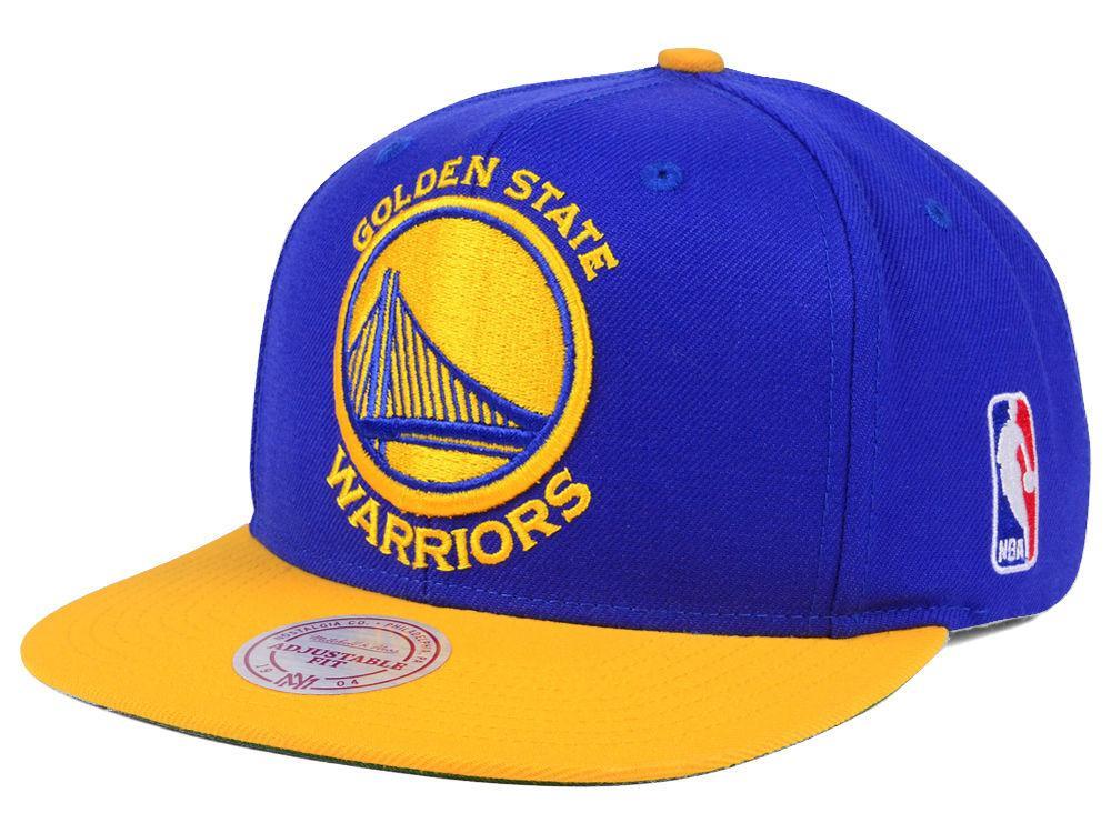 Cappellino snapback con logo XL dei Golden State Warriors Mitchell &amp; Ness NBA
